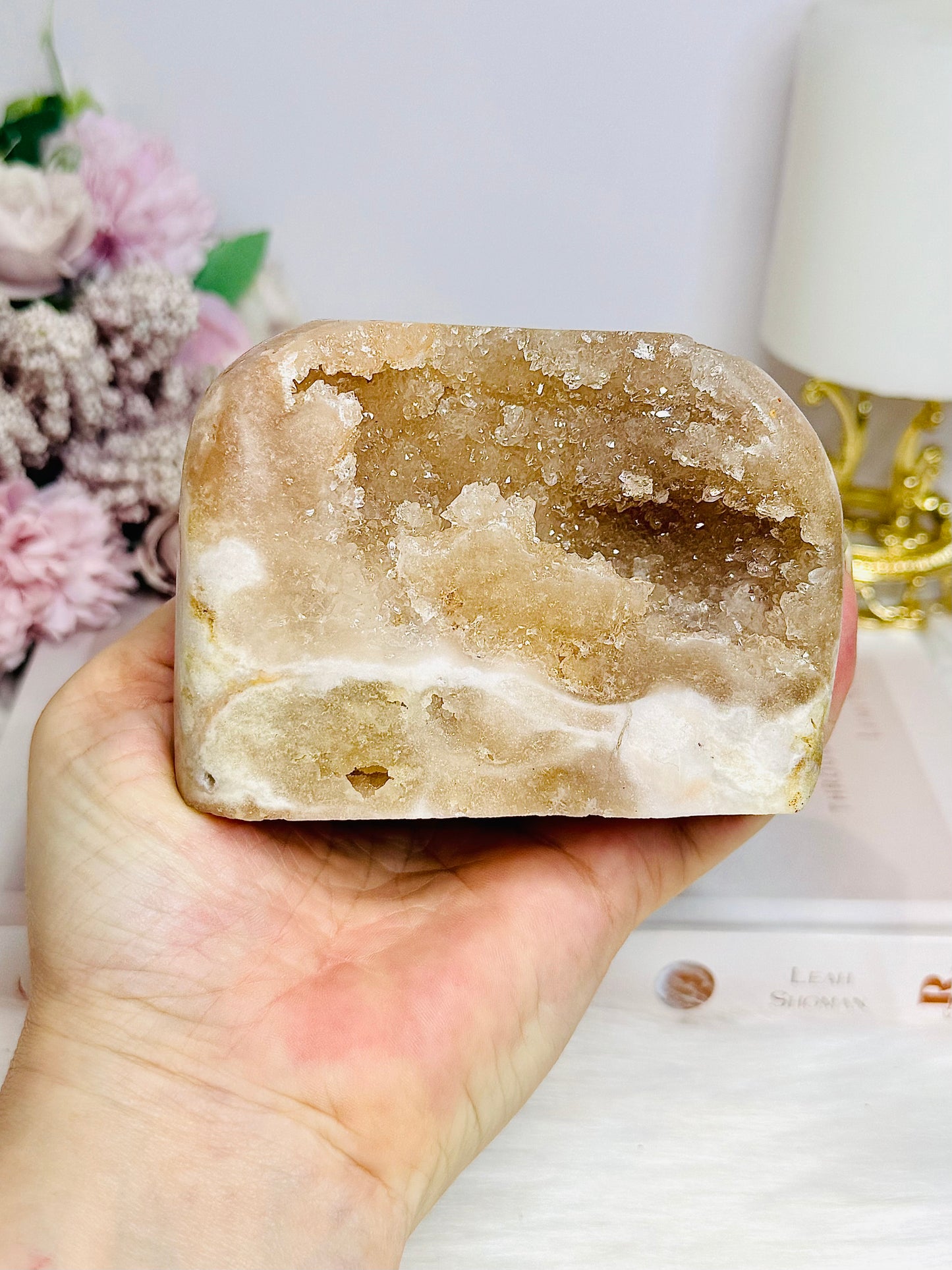 Natural Pink Amethyst Druzy Freeform 9cm 401g