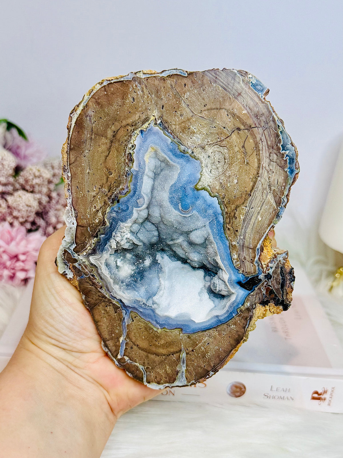 Large Dugway Sugar Druzy Agate Nodule From Utah USA 562g 14cm