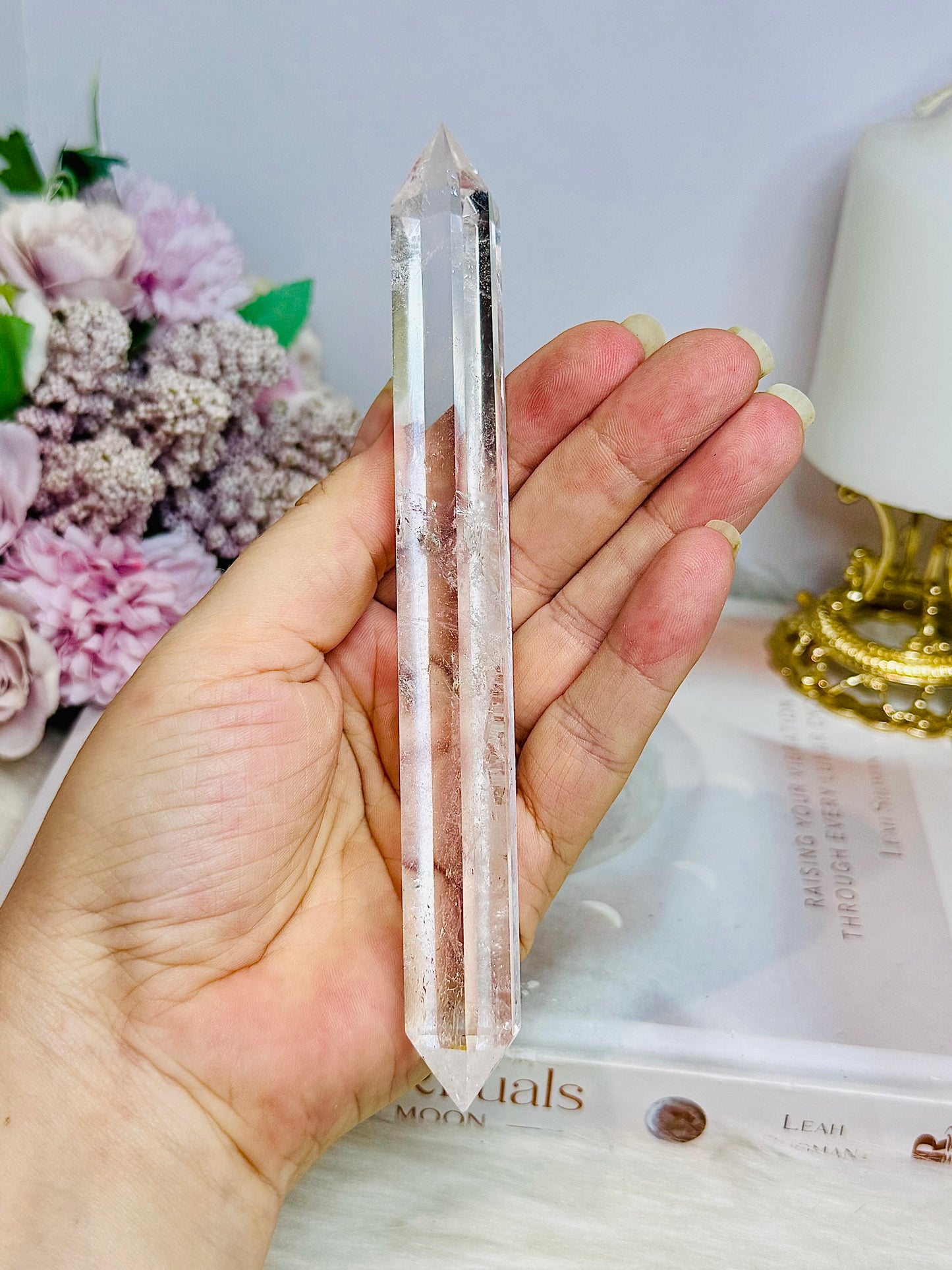 High Grade Clear Quartz Double Teeminated Point 16cm