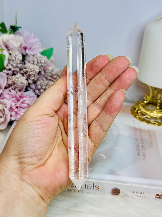 High Grade Clear Quartz Double Teeminated Point 16cm