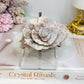 Flower Agate Carved Rose on Stand 8.5cm