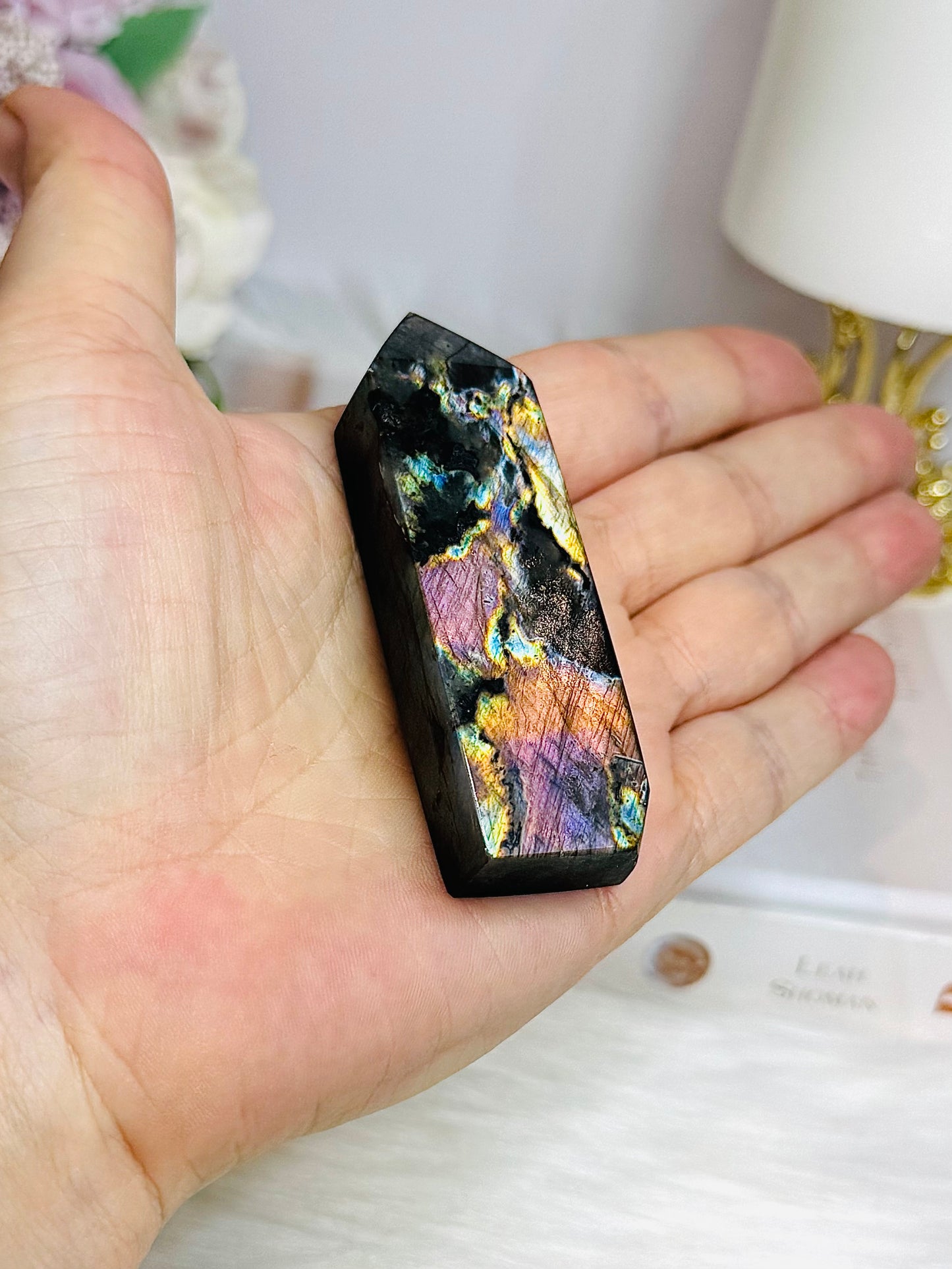 High Grade Labradorite Point | Tower 7.5cm