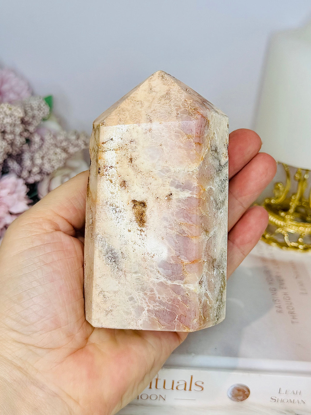 Chunky Pink Amethyst Druzy Tower 11cm 460g