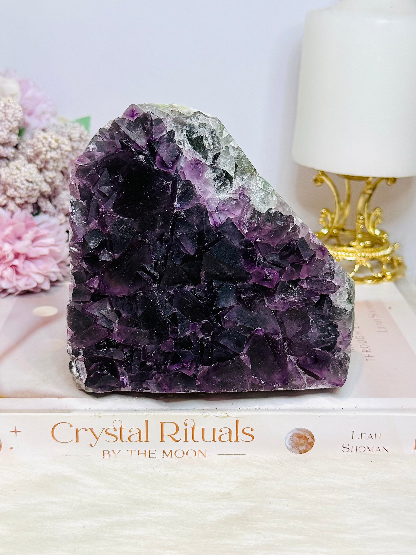 Large High Grade Purple Fluorite Cubed Specimen 11cm 780g