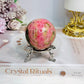 Thulite Sphere with Epidote 202g On Stand