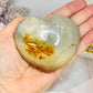 Polychrome Jasper Puffy Heart On Stand 8cm