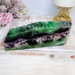 High Grade Rainbow Feather Fluorite Thick Slab 15cm