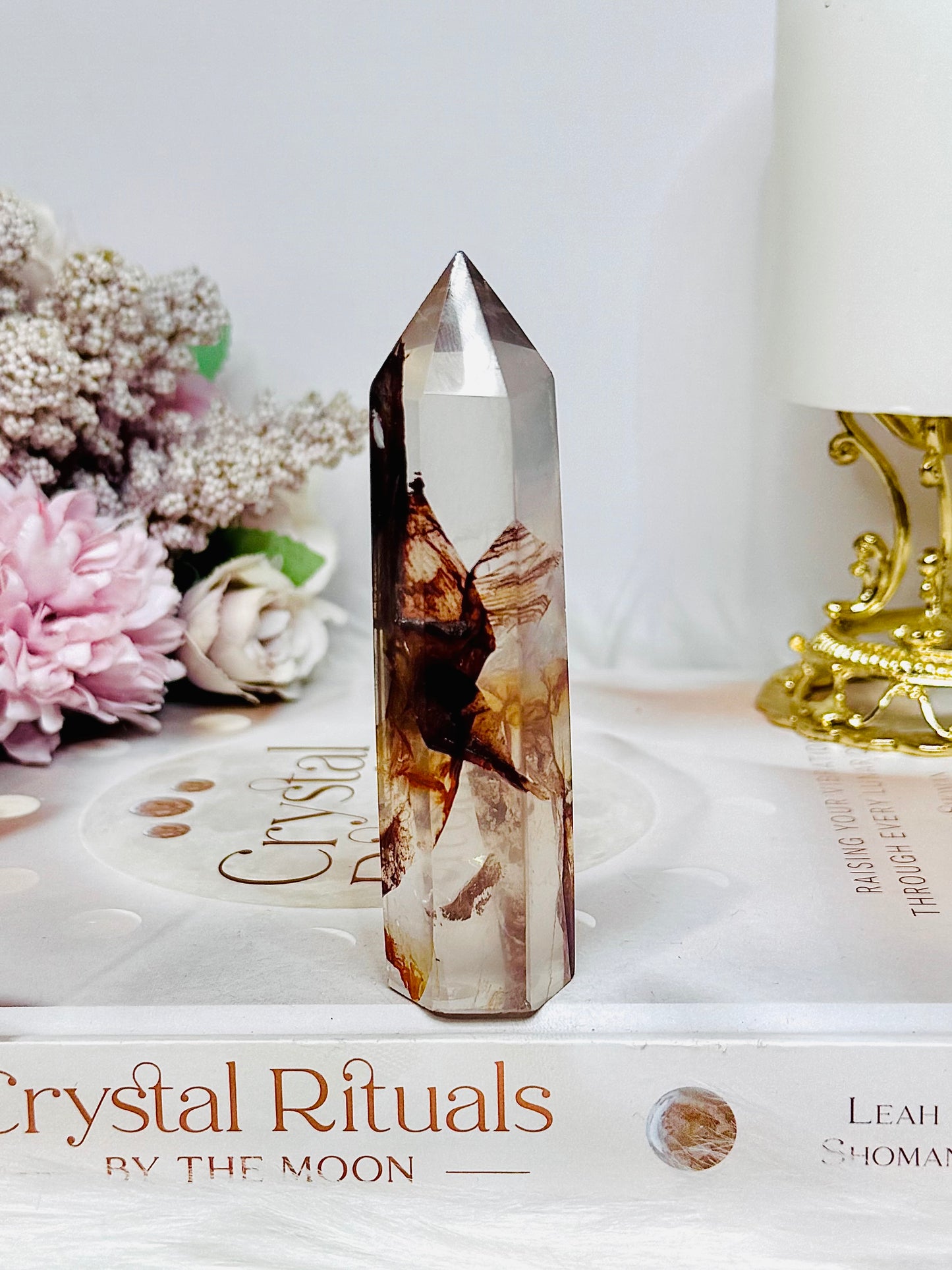 High Grade Fire Quartz Tower 9.5cm
