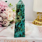 Perfect African Turquoise Tower 13cm