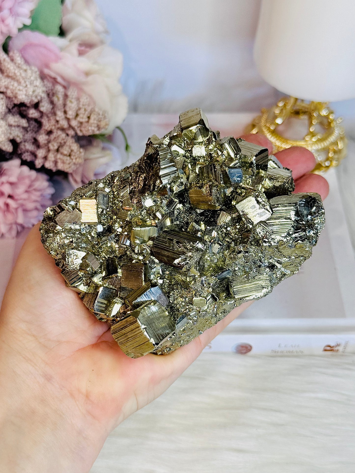 High Grade Natural Large Cubed Pyrite Specimen 1.02KG