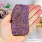 Natural Purpurite Slab 9.5cm on Stand