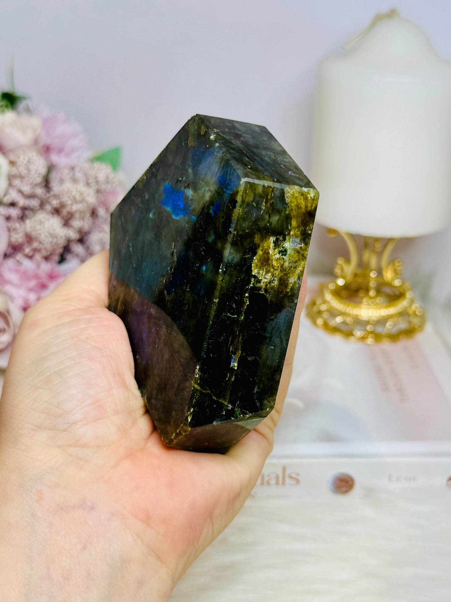 Large High Grade Labradorite Freeform 348g 10cm