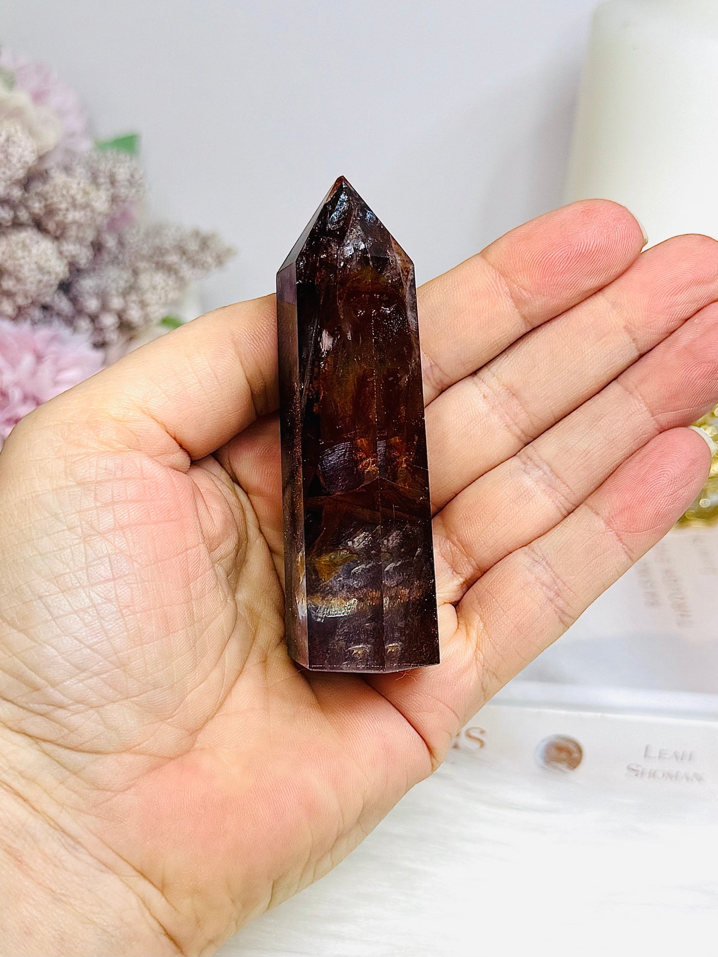 High Grade Fire Quartz Tower 8.5cm