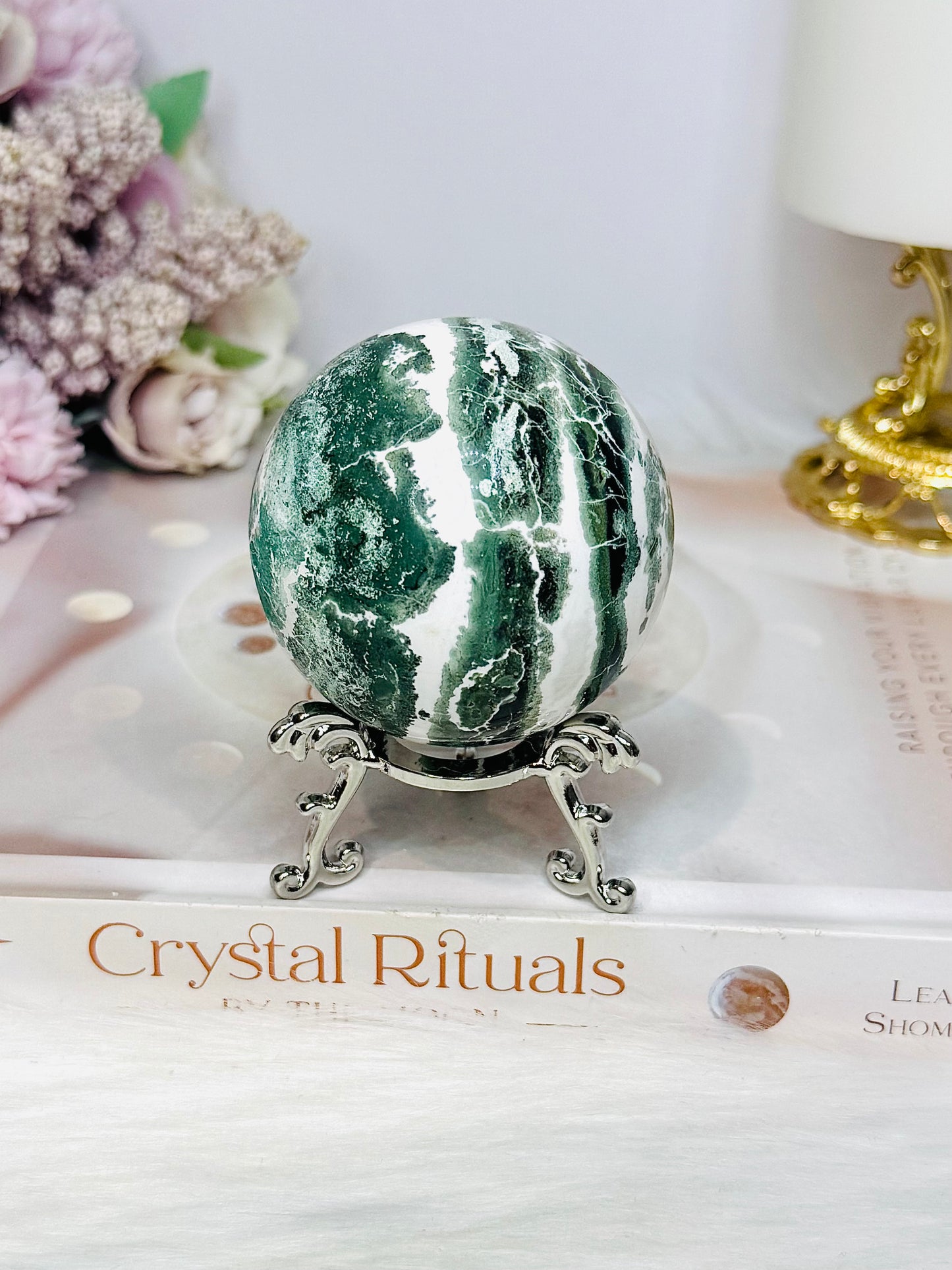 Unicorn Jasper Sphere on Stand 252g