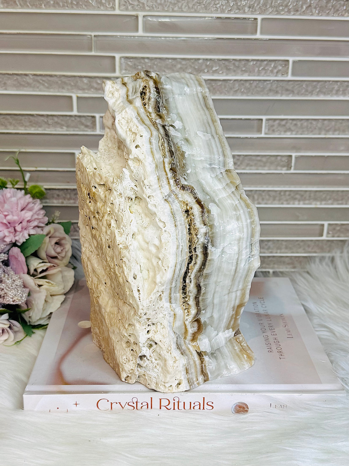 Huge Natural Aragonite Freeform | Slab 20cm Tall 2.87KG