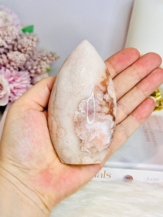 Pink Amethyst Carved Flame | Freeform 10cm 276g