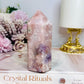 Druzy Pink Amethyst Tower 275g