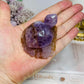 Amethyst X Agate Carved Turtle 7cm