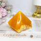 Orange Calcite Top Polished Point 329g
