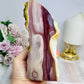 High Grade Mookaite Jasper Polished & Raw Slab 16cm 722g