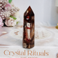 High Grade Fire Quartz Tower 7cm
