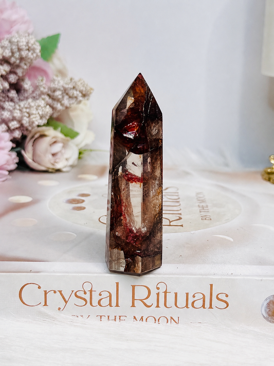 High Grade Fire Quartz Tower 7cm