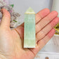 Pistachio Calcite Tower 9cm