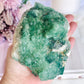 Natural Large Chunky 14cm 867gram Green Cubed Fluorite Specimen