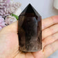 Smokey Quartz Chunky Tower 8cm ~ Discounted as chip on tip