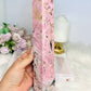 Huge Pink Peruvian Rhodochrosite Tower 27.5cm 1.2KG