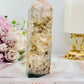 Chunky Tall 14cm Natural Druzy Pink Amethyst Tower (slight chip in tip)