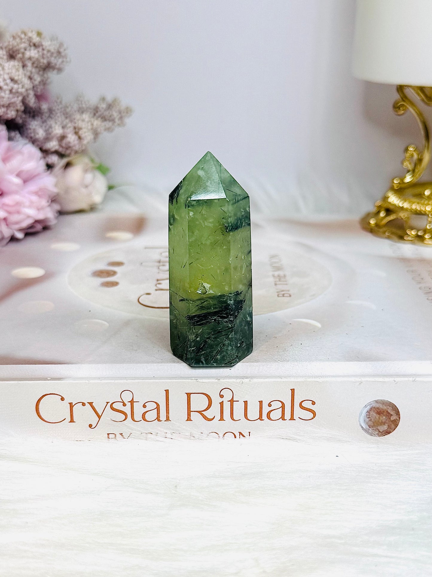 Small Prehnite Tower 6cm