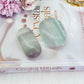 An Excellent Learning Aid ~ Beautiful Set of 2 Large Pastel Fluorite Palm Stones