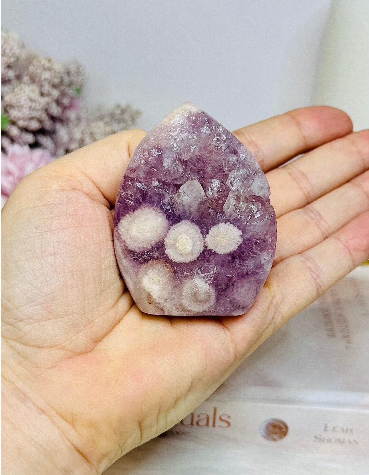 High Grade Druzy Pink Amethyst Flame | Freeform 6.5cm