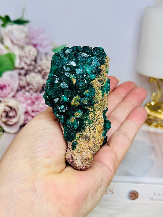 Rare Collectors Piece ~ Green Dioptase Specimen 9cm 170g