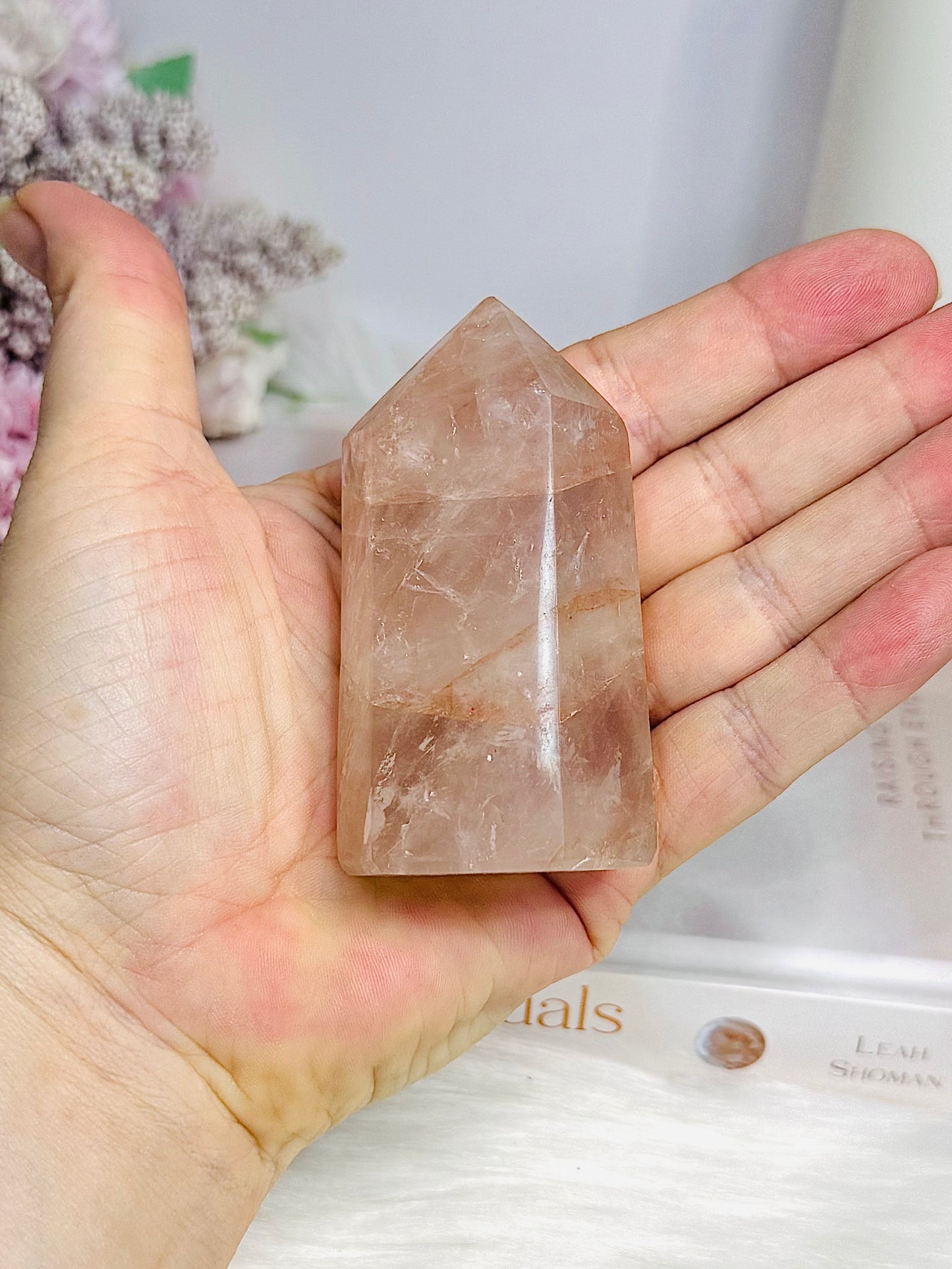 Chunky Fire Quartz Tower 7.5cm