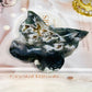Moss Agate Druzy Butterfly Bowl 12cm