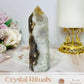 Druzy Flower Agate Tower 12cm