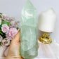 Large Green Fluorite Tower with Rainbows 15.5cm 650g