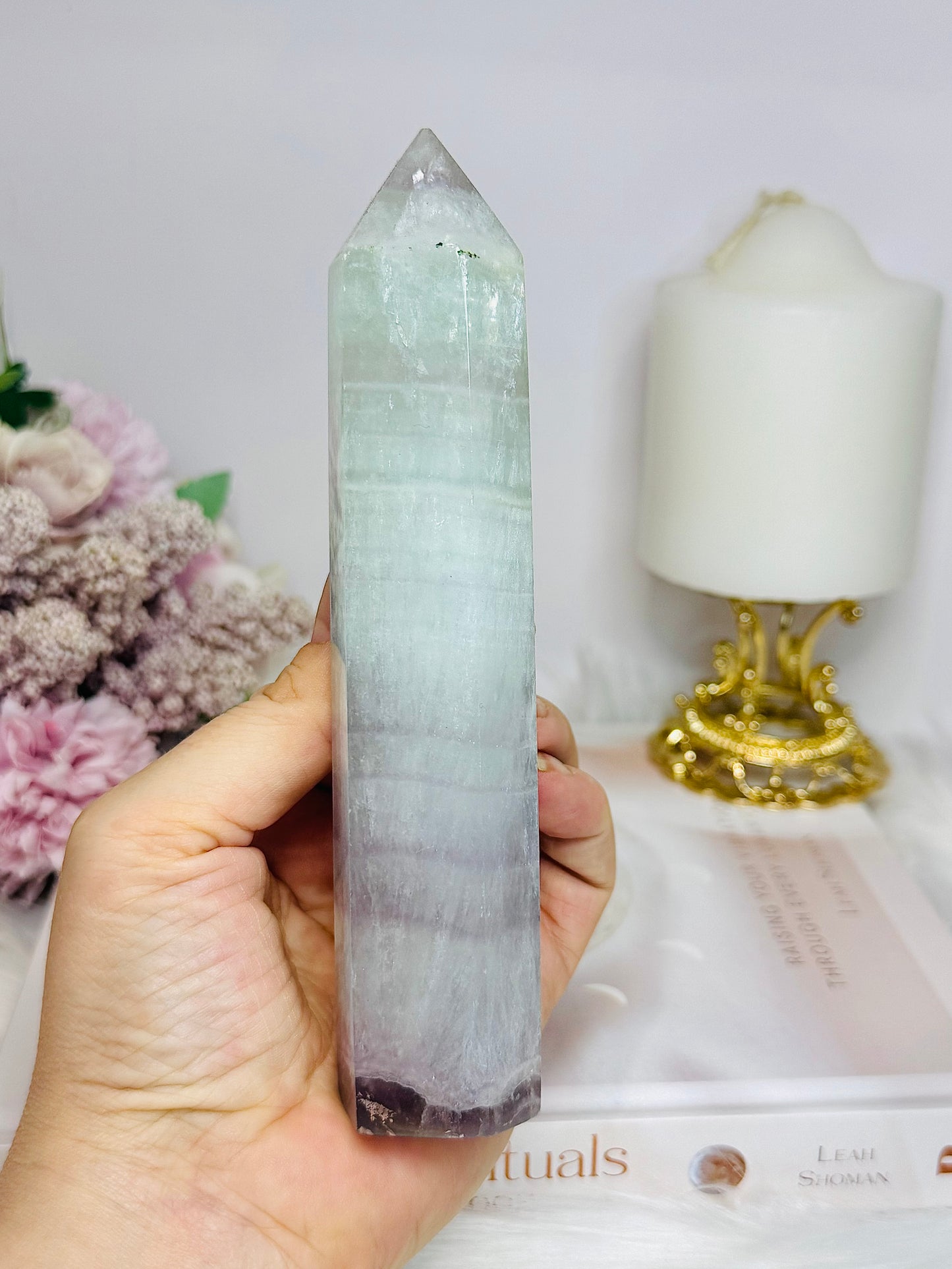 Pastel Fluorite Tower 16cm