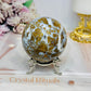 Large Brecciated Jasper Sphere on Stand 388g