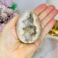 Pink Amethyst Druzy Egg on Stand 208g