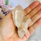 Gorgeous Pink Natural Lemurian Quartz Cluster 9cm