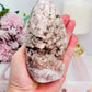 Large Pink Amethyst Druzy Freeform From Brazil 13.5cm 458grams