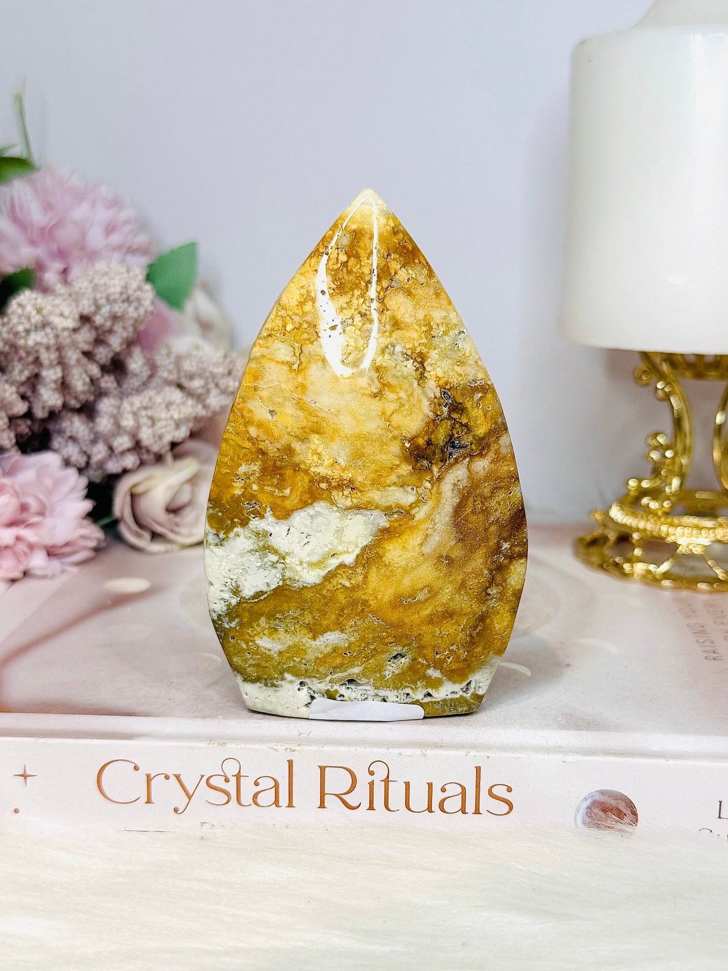 Agate Carved Flame | Freeform 10.5cm