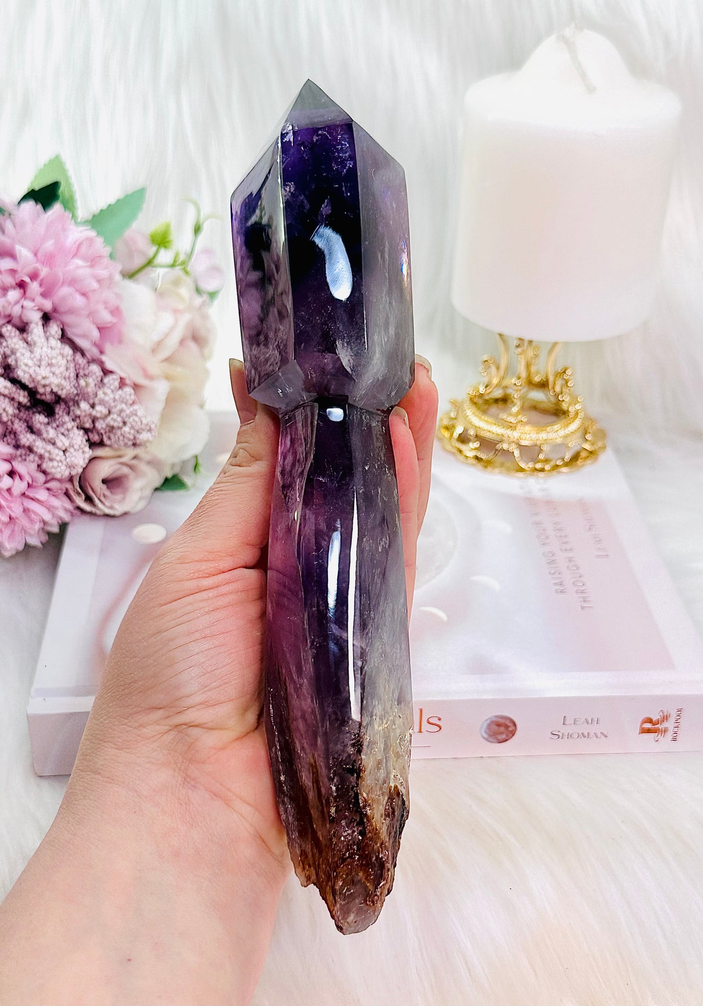 ⚜️ SALE ⚜️ The Most Absolutely Incredibly Gorgeous Large Chunky 21cm High Grade Amethyst Scepter With Rainbows