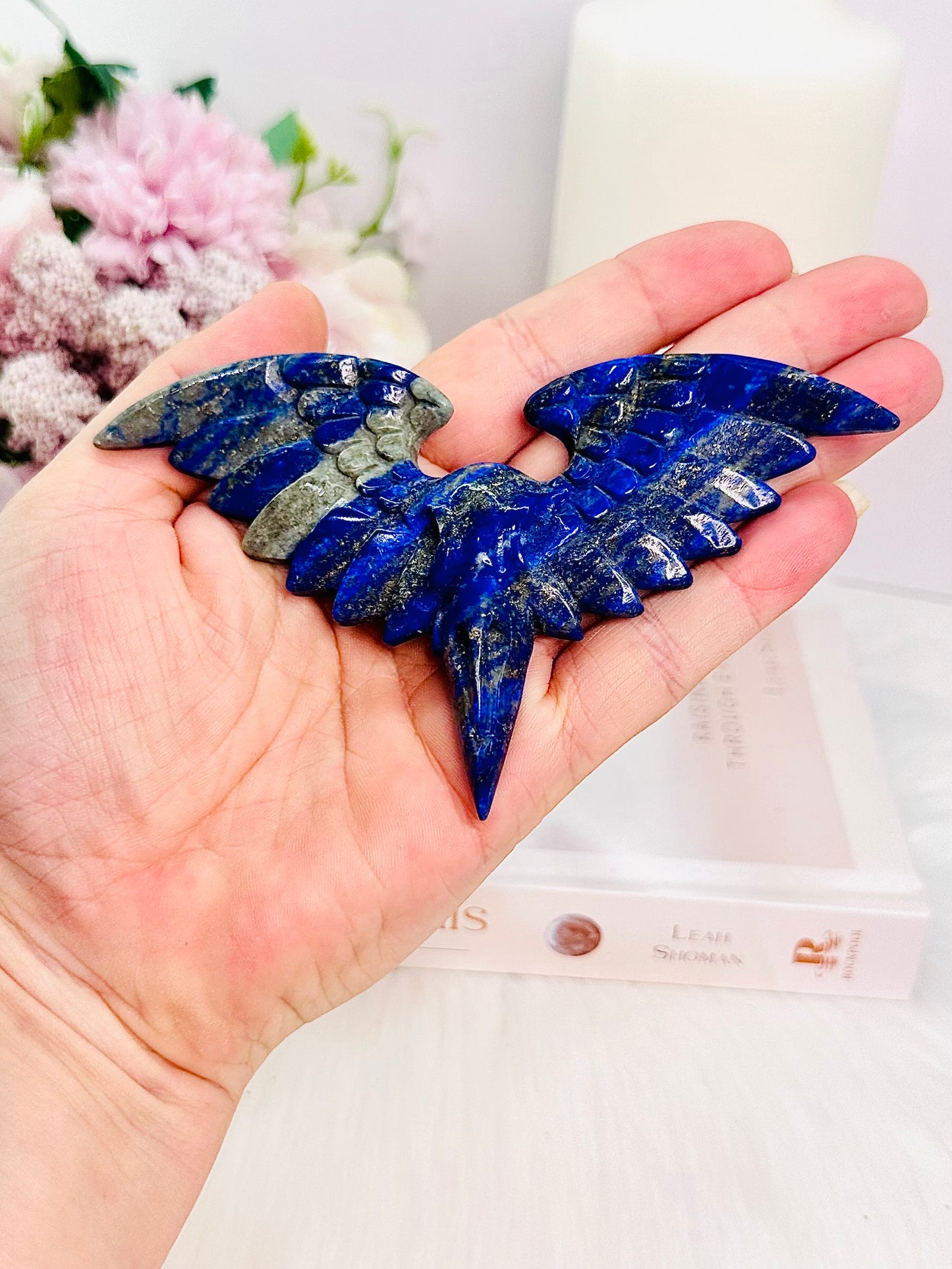 Stunning 12cm High Grade Lapis Lazuli Carved Bird