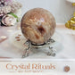 High Grade Moonstone X Sunstone Sphere On Stand 253g