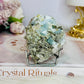 Rare Natural Aquamarine In Mica Specimen on Stand 110g