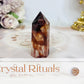 Small High Grade Fire Quartz Tower 5.5cm